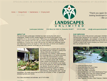 Tablet Screenshot of landscapesunlimitedin.com